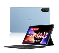 Blackview Mega 2 12" FHD+ 2K 12GB/256GB 4G Android 15 Blu + Tastiera Bluetooth QWERTY Inglese