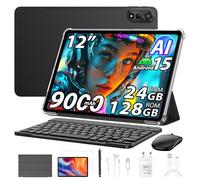 Blackview Mega 2 12 Pollici Tablet con Tastiera e Mouse, 24GB+128GB/2TB Android 15, 2 Altoparlanti,Widevine L1, 2.4K FHD+, 9000mAh, 5G WiFi 4G LTE Tablet PC Mode,OTG,Protettiv Penna intelligente