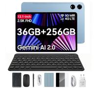 Blackview Mega 3 12GB/256GB, MTK G100, 2.5K 12.1 pollici più grande, 4G Android 15 8800 mAh, blu