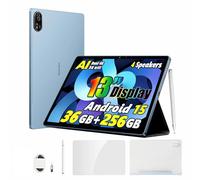 Blackview Mega 8 AI Tablet Android 15, 13 Pollici Tablet 2K FHD+, 36GB+256GB/2TB TF, Altoparlanti Quad-Box, 11000mAh, 5G WiFi 4G LTE, Octa-Core, 50MP+13MP, OTG/GPS/Cover + Penna intelligente, Blu