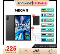 Blackview MEGA 8 Tablet 13 pollici FHD + 90Hz Display 11000mAh 36(12+24)GB+256/512GB Android 15 50MP Fotocamera 4 SCATOLA Altoparlanti 4G Pad PC