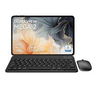 Blackview Mega2 Tablet 12 Pollici Android 15, 24GB RAM + 128GB ROM, 120HZ 2K FHD Gaming Tablet con Tastiera Mouse Mouse Auricolare, 4G LTE+5G WiFi, 9000 mAh, WideVine L1, grigio