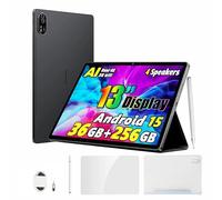Blackview Mega8 13 Pollici Tablet 2025, 36GB+256GB/2TB TF Android 15 Tablet 2K FHD+, Altoparlanti Quad-Box, 11000mAh, 5G WiFi 4G LTE, 50MP AI Fotocamera, OTG/GPS/Cover + Penna intelligente, Nero