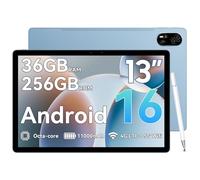 Blackview MEGA8 Tablet 13 Pollici Android 16,36GB RAM + 256GB ROM, Display 2K FHD 90Hz, 4G LTE + WiFi 5G, Processore Octa-Core T620, Doppia Fotocamera AI 50MP+13MP, Batteria 11000mAh, Face ID
