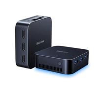 Blackview MP80 Mini PC N97 Intel 12th, 16GB DDR5 RAM (haut de gamme, bat DDR4 de 35%) 1TB M.2 SSD Mini Computer, Supporta Doppia LAN, 3 * HDMI, USB 3.0, WiFi 2.4/5G, 4K UHD, per Ufficio/Affari/Casa