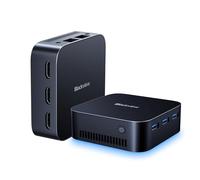 Blackview MP80 Mini PC N97 Intel 12th(Βeat N100/Ν95,fino a 3.6GHz), 16GB RAM 1TB M.2 SSD Mini Computer, Supporta Doppia LAN, 3 * HDMI, USB 3.0, WiFi 2.4/5G, 4K UHD, per Ufficio/Affari/Casa
