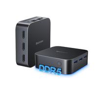Blackview MP80 W-11 Pro Mini PC Intel 12th N97 fino a 3,6 GHz, 16GB DDR5 RAM(haut de gamme, bat DDR4 de 35%) 512GB M.2 SSD Mini Computer, Supporta Doppia LAN, 3 * HDMI, USB 3.0, WiFi 2.4/5G per Affari