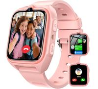 Blackview Orologio intelligente per bambini 4G, GPS, LBS+Wi-Fi, funzione SOS con video chat vocale, contapassi e sonno, modalit iochi puzzle, impermeabile IP68 e torcia, ottimo regalo per