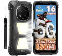 Blackview ROCK 2 Pro Rugged Smartphone, Android 16 Smartphone Rugged 5G 32GB+256GB, 6.67" HD+ Display 120Hz 15000mAh IP69K Telefono Rugged, 16MP AI Kamera, NFC/OTG/GPS/Gemini AI/Glove Mode 2.0