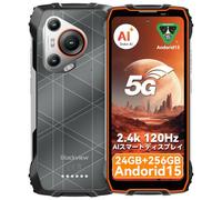 Blackview Rugged Smartphone Android 15, BV4800Pro Telefono Indistruttibile, 12GB+128GB/2TB Espandibile/Octa-core, 285g&13.5mm, 6.56'' HD+, NFC/Fingerprint/Modalità Guanto/4G Dual SIM Cellulare Robusto