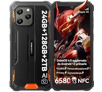 Blackview Rugged Smartphone BV5300Plus, 24GB+128GB/1TB Espandibile, Telefono Indistruttibile Cellulare Robusto, Helio G72 Octa-core, 6.1" HD+ 60HZ, 6580mAh, NFC/Face ID/OTG/GPS/Dual SIM 4G/IP68/IP69K