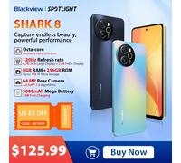 Blackview SHARK 8 Smartphone Android13 G99 Telefono cellulare 6.78'' 120Hz 2.4K Display 8GB+8GB RAM, 128GB/256GB ROM 64MP Cellulare