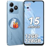 Blackview Smartphone 2025, 12GB+128GB/2TB, Telefono Cellulare Android 15, 6,56" HD+ Telefoni, 5000 mAh Cellulari Smartphone 4G, 13MP+8MP, Octa Core/GPS/Impronta Digitale/OTG/Jack da 3,5 mm