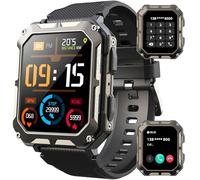 Blackview Smartwatch,Chiamate e Assistente Vocale,1.83" Orologio Smartwatch Uomo,123 Modalità Sport Fitness Contapassi Cardiofrequenzimetro Pressione Sanguigna SpO2, Monitoraggio del Sonno