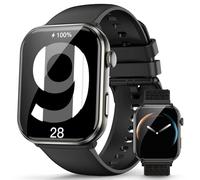 Blackview Smartwatch Donna Uomo, 1.96' HD AMOLED Orologio Intelligente Fitness, Effettua e Rispondi alle Chiamate/112+ Sportive/SpO2/Monitoraggio del Sonno/Cardiofrequenzimetro per Android IOS