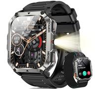 Blackview Smartwatch Uomo, 2.01" Smartwatch Militare Uomo Fitness con Chiamate Bluetooth Orologio Intelligente 115+ Modalità Sportive/900 mAh/Sonno/Cardiofrequenzimetro/Torcia/Bussola per Android IOS