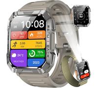 Blackview Smartwatch Uomo, Smartwatch Militare Uomo Fitness con Chiamate Bluetooth,2.01" Orologio Intelligente 112+ Modalità Sportive/900 mAh/Sonno/Cardiofrequenzimetro/Torcia/Bussola per Android IOS