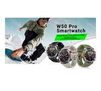SMARTWATCH BLACKVIEW Blackview W50 Pro (Montre Connectée Durcie - 1.45'' - Microphone intégré) Kaki, Display da 1,45 ", Touchscreen, 5.2, Modulo GPS integrato, Waterproof, Gris