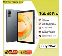Blackview Tab 60 Pro Tablet PC 10.1'' HD+Display Octa-core T606, 8GB 128GB, Batteria 7700mAh Carica 10W Android 15, Senza Caricabatterie