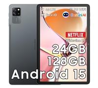 Blackview Tab60 Pro Android 15 Tablet 10 Pollici, 24GB RAM+128GB ROM, 4G LTE + 5G WiFi Gaming Tablet PC,Octa Core PC Tablets, 7700mAh Akku, Widevine L1 HD Display, Face ID, GPS