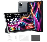 Blackview Tab60 Pro Tablet 10 Pollici (2025) Tablet Android 15, 12GB+128GB (TF 2TB), 5G Wi-Fi + 4G LTE, Octa Core T606, Batteria 7700mAh, Widevine L1/GMS/GPS/AI Camera, Tablet Pc con Custodia