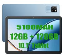 Blackview Tab60 WiFi Tablet Android 14, 12GB+128GB(TF 2TB) Tavoletta Octa-core WiFi 6, Tablet 10 Pollici 5100mAh 8MP+5MP Widevine L1, Bluetooth 5.2, GMS, Modalità PC Multi-finestra Blu