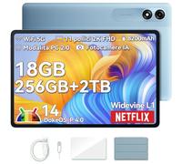 Blackview Tab9WiFi Tablet 11 Pollici 2.4k FHD+, 18GB RAM + 256GB ROM(TF 2TB), Android 14 Tablet con Chip Octa-Core, Gemini AI 2.0/8200 mAh/5G WiFi/Widevine L1/Sblocco Facciale/BT5.0/13MP