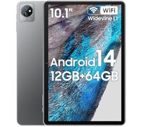 Blackview Tablet 10 pollici Android 14, 12GB+64 GB di memoria interno, supporto TF fino a 1 TB, WiFi 6, Tablet PC con display HD+,Processore a quad-core,Gemini,Fonte audio 3.5 mm/GMS/Widevine L1