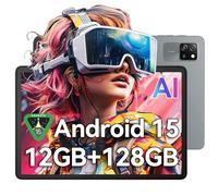 Blackview Tablet Android 15 Tab60 WiFi, 12 GB RAM + 128 GB ROM (2 TB TF), Octa Core WiFi 6, 1280 x 800 HD, 10 pollici PC Tablet,Widevine L1, 5100 mAh, Widevine L1/GMS/Face ID/8MP+5MP AI Camera