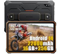 Blackview Tablet Rugged 2025 Active 8 Pro, MTK G99 16GB+256GB Tablet Android 14, 10.4“ FHD+, 22000mAh Smartphone Robusto, 48MP+16MP, 4 Lautsprecher, IP68 Wasserdicht, Dual 4G LTE, 5G WiFi, OTG, NFC