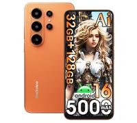 Blackview Wave 10 Android 16 Smartphone sbloccato con IA, 6.88" 120Hz, 32GB+128GB/2TB TF Telefono Cellular,5000mAh,Fotocamera AI 32MP,Octa-core,4G Dual SIM,WiFi 5/GPS/OTG/FM/Custodia inclusa,Arancione