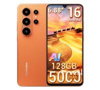 Blackview Wave 10C Android 16 Smartphone sbloccato AI, 16GB+128GB/1TB TF Telefono Cellular Economici, 6.88" HD+, Fotocamera AI 32MP+13MP, 5000mAh, 4G LTE/WiFi 5/GPS/OTG/FM/Custodia inclusa, Orange