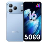 Blackview Wave 7C Android 16 Smartphone sbloccato con IA, 6.56" HD+, 16GB+64GB/1TB TF Telefono Cellular, 5000mAh, 32MP+13MP, 4G Dual SIM, WiFi 5/Face ID/GPS/OTG/FM/Custodia inclusa, Blu