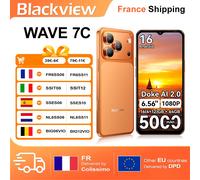 Blackview WAVE 7C Smartphone 16(4+12)GB+64GB, schermo HD+ 6,56 pollici, 5000mAh, Android 16 Doke AI 2.0, video 1080P (Custodia protettiva TPU gratuita)