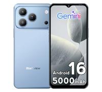 Blackview Wave 7C Smartphone sbloccato con AI, Android 16, Display 6.56" HD+, 16GB+64GB/1TB Telefono Cellular, Batteria 5000mAh, 32MP+13MP, 4G Dual SIM, WiFi 5, Face ID, GPS, OTG, Blu