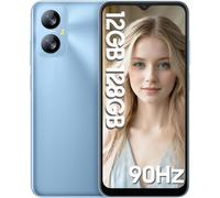 Blackview Wave 8 - Telefono cellulare senza contratto (12 GB + 128 GB) 90 Hz 6.52" HD+, Octa Core Android Smartphone conveniente, 5000 mAh 13 MP + 8 MP, impronte digitali, GPS, Dual SIM 4G telefoni