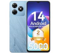 Blackview Wave 8C Telephone Portable Pas Cher 6Go+64Go/TF 2To, Android 14 Smartphone Débloqué 4G Dual SIM, Octa Core, Écran 6.5" HD+/60Hz, Batterie 5000mAh, 13MP+8MP, Face ID/GPS/OTG/FM/2Ans Garantie