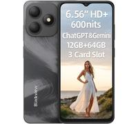 Blackview Wave 9C 12GB 64GB 6.56" IPS HD 4G Dual SIM IP54 Batteria 5000mAh Android 15 Nero