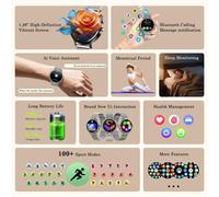Blackview X30 Bluetooth 1,26'' Argento Smartwatch AMOLED Donna