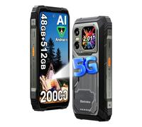 Blackview XPLORE 1 (48GB+512GB) Android 15 Rugged Smartphone 5G, 20000mAh Telefono Robusto, 64MP+50MP AI Camera, 6.78" FHD+ Doppio Display, Dual 5G Cellulari Resistente IP68, 4G/NFC/OTG/GPS, Nero