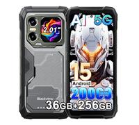 Blackview XPLORE 1 5G Rugged Smartphone Android 15, 36GB+256GB/2TB Telefono Robusto 20000mAh, 64MP+50MP AI Camera, 6.78" FHD+ Doppio Display, 5G Cellulari Resistente IP68, 4G/NFC/OTG/GPS/FM, Nero