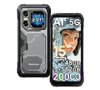 Blackview xplore 1 5G Rugged Smartphone Android 15, 48GB+512GB/2TB Telefono Robusto 20000mAh, 64MP+50MP AI Camera, 6.78" FHD+ Doppio Display, 5G Cellulari Resistente IP68, 4G/NFC/OTG/GPS/FM, Nero