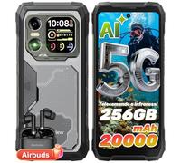 Blackview Xplore 1 5G Rugged Smartphone con Doppio Schermo, Batteria 20000mAh Android 15, 36GB+256GB/2TB, Display 6.78" FHD+ 120Hz, 64MP+50MP+20MP con Visione Notturna, NFC/Torcia/Dual SIM