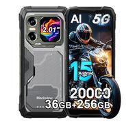 Blackview XPLORE 1 Android 15 Rugged Smartphone 5G, 36GB+256GB/2TB Telefono Robusto 20000mAh, 64MP+50MP AI Camera, 6.78" FHD+ Doppio Display, Dual 5G Cellulari Resistente IP68, 4G/NFC/OTG/GPS, Nero
