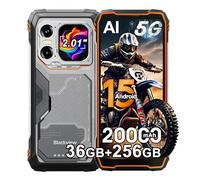 Blackview XPLORE 1 Android 15 Rugged Smartphone 5G, 36GB+256GB/2TB Telefono Robusto 20000mAh, 64MP+50MP AI Camera, 6.78" FHD+ Doppio Display, Dual 5G Cellulari Resistente IP68, 4G/NFC/OTG/GPS, Arancia