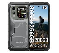 Blackview Xplore 1 Pro 12GB 256GB 6.78" IPS 120Hz 5G Dual SIM Batteria 20000mAh NFC IP69K Android 15 Nero