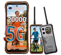 Blackview XPLORE 1 Walkie-Talkie Rugged Smartphone 5G, 20000mAh Smartphone Rugged, 48GB+512GB, 6,78" FHD+ & 2,01" 120Hz Android 15, IP69K, 64MP+50MP+20MP, NFC/OTG/GPS/AI