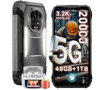 Blackview Xplore 2 Rugged Smartphone 5G, 20000mAh Batteria Telefono Indistruttibile, 6.73''FHD, 120Hz, MTK 8300, 3.2K AMOLED, 50MP+20MP, 48GB+1TB Cellulare Robusto, Dual SIM/OTG/WIFI 6/IP68