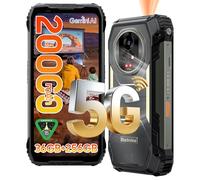 Blackview Xplore 2 Rugged Smartphone 5G with Proiettore, 20000mAh-Android 15 Telefono Indistruttibile, 36GB+256GB/2TB, 50MP AI Fotocamera Cellulare Robusto, 6.73''FHD+120Hz, IP69K/NFC/Luce Campeggio