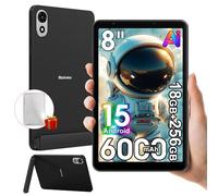 Blackview ZENO 1 8 Pollici Tablet Android 15 (2025), 18GB+256GB/2TB TF, Widevine L1, 6000mAh Batteria, 5G WiFi 4G LTE Tablet PC con Cover, 8MP+8MP, Gemini Al 2.0, 3,5mm Klinke/OTG/FM/Hall, Nero